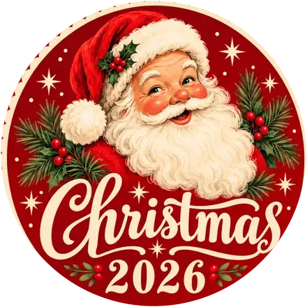 Classic Santa keepsake design